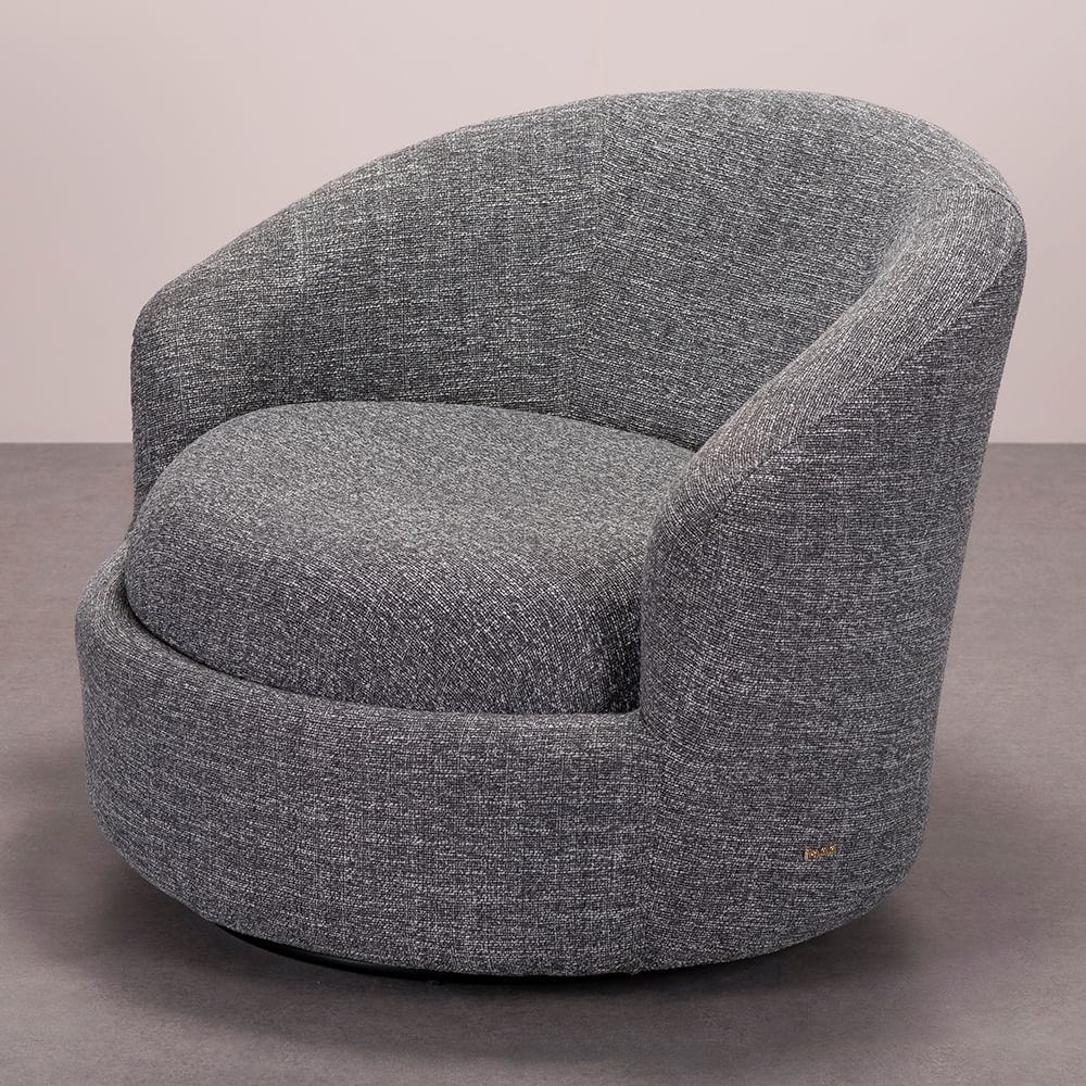 Poltrona Soul - Trama Mescla Cinza -1-